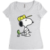 snoopy golf Women's Triblend Scoop T-shirt