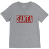 santa red glitter V-Neck Tee