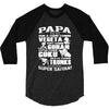 papa super saiyan vegeta 3/4 Sleeve Shirt