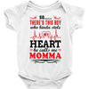 There's This Boy Who Stole My Heart He Calls Me Momma Baby Bodysuit