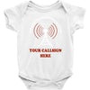amateur ham radio callsign antenna Baby Onesie