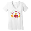 This Girl Loves Her Pets Women's V-Neck T-Shirt