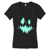halloween face Women's V-Neck T-Shirt
