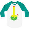 rasta bong water pipe slide insert stem filtered 3/4 Sleeve Shirt