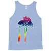 giraffe reaching up with its long neck to eat leaves off branches from Tank Top