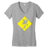 pterosaur warning Women's V-Neck T-Shirt