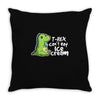 sad t rex Throw Pillow