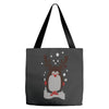 christmas penguin Tote Bags