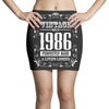 vintage made in 1986 perfectly aged a living legend Mini Skirts