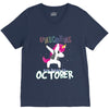 october born unicorns V-Neck Tee