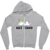 Unicorn Says Not Today Zipper Hoodie
