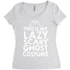 this is my lazy ghost costume 3 Women's Triblend Scoop T-shirt