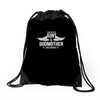 i have two titles aunt and godmother Drawstring Bags