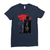 the king and the white wol Ladies Fitted T-Shirt