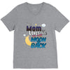 mom moon&amp;back V-Neck Tee