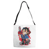 evil cartoon Adjustable Strap Totes