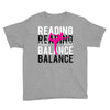 Reading Yoga Wine Balance Youth Tee