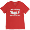 life short smile advice wisdom V-Neck Tee