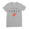 latina power with cute heart Ladies Fitted T-Shirt