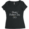 Happy Father's Day Women's Triblend Scoop T-shirt