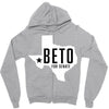 Beto For Senate Texas Map Zipper Hoodie