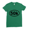 ultra 50k oval Ladies Fitted T-Shirt