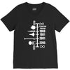 spaceship timeline funny  sci fi star retro wars trek joke cool V-Neck Tee