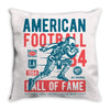 american football Throw Pillow