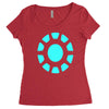 ironman logo avengers marvel comics gift Women's Triblend Scoop T-shirt