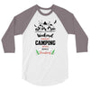 Weekend Forecast Camping With A Chance Of Drinking 3/4 Sleeve Shirt