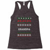 ugly christmas grandpa Racerback Tank