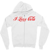 I Love Cola Zipper Hoodie