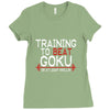 dragon ball z t shirt, train insaiyan t shirt training to beat goku dr Ladies Fitted T-Shirt