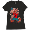 the flying spaghoofy monster Ladies Fitted T-Shirt