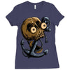 skull anchor Ladies Fitted T-Shirt