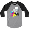 puker printer 3/4 Sleeve Shirt