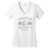 smash university Women's V-Neck T-Shirt