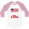 Stand For The Flag We Kneel For The Fallen 3/4 Sleeve Shirt