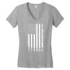 Vintage Usa Flag Women's V-Neck T-Shirt