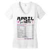 April Girl Facts Taurus Women's V-Neck T-Shirt