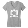 oh shoot camera Women's V-Neck T-Shirt
