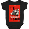 vintage tt race poster, ideal gift or birthday present Baby Bodysuit