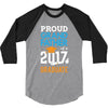 Class of 2017 Proud Grand Father Graduation 3/4 Sleeve Shirt