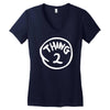 thing 2 Women's V-Neck T-Shirt