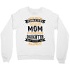 Super Cool Mom Of A Freaking Awesome Granddaughter Crewneck Sweatshirt