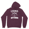 Legends Are Born In September Hoodie