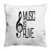 music lover Throw Pillow