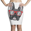 frenchie hipster Pencil Skirts
