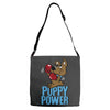 puppy power Adjustable Strap Totes
