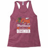 Halloween Kings Are Born In December Racerback Tank